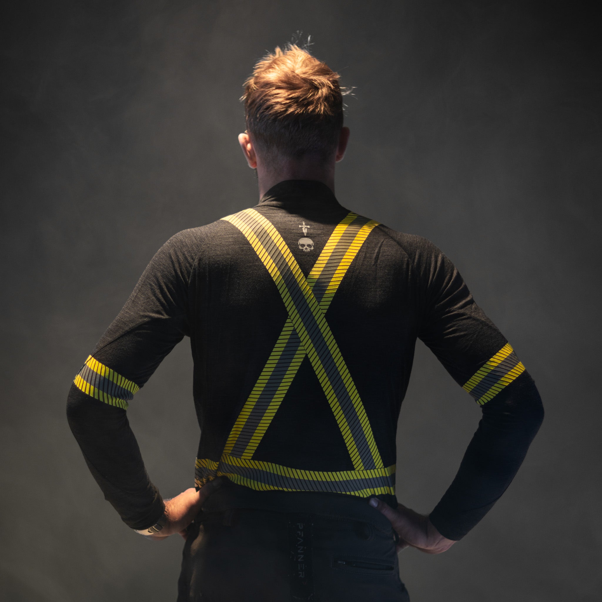 Men's Merino Hi Vis Half Zip Work Shirt