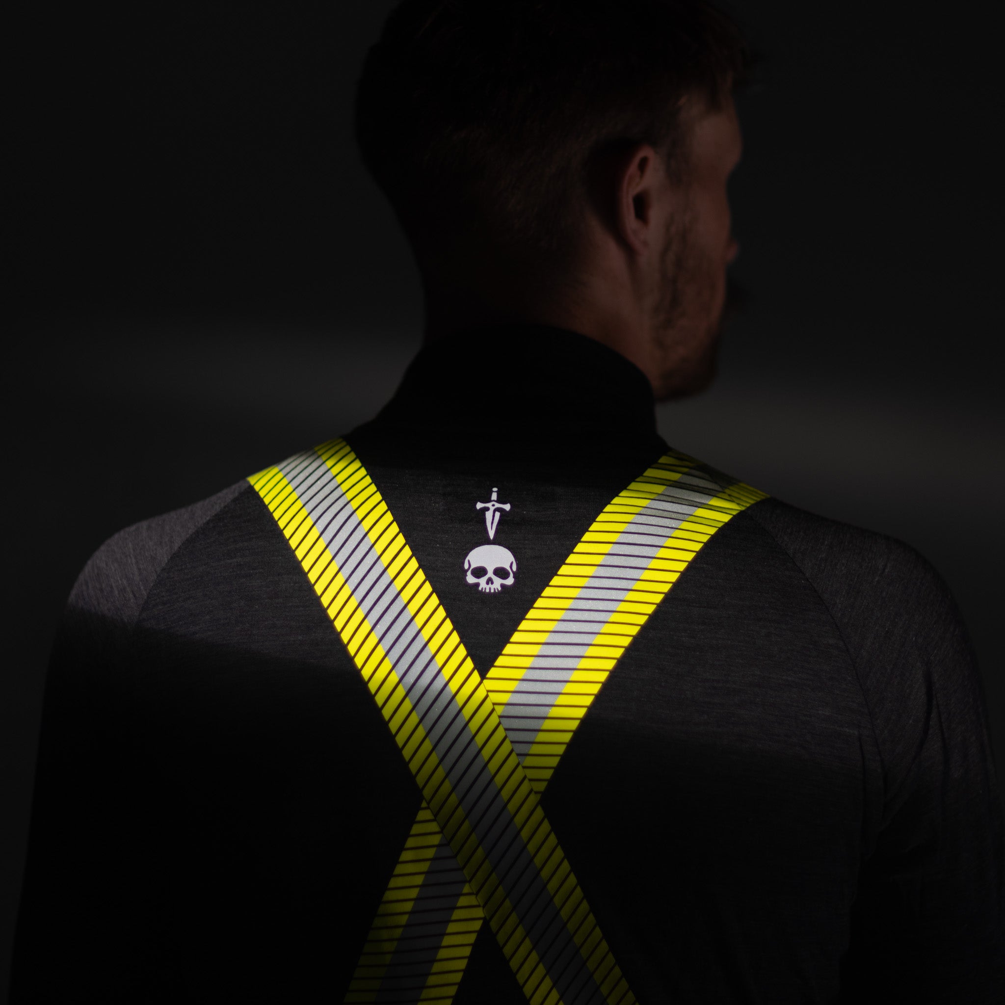 Men's Merino Hi Vis Half Zip Work Shirt