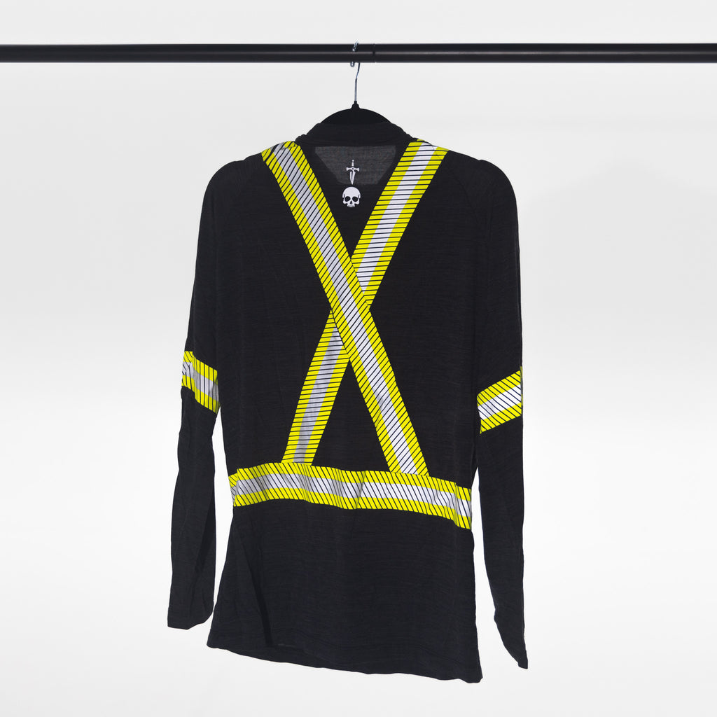 Men's Merino Hi Vis Half Zip Work Shirt