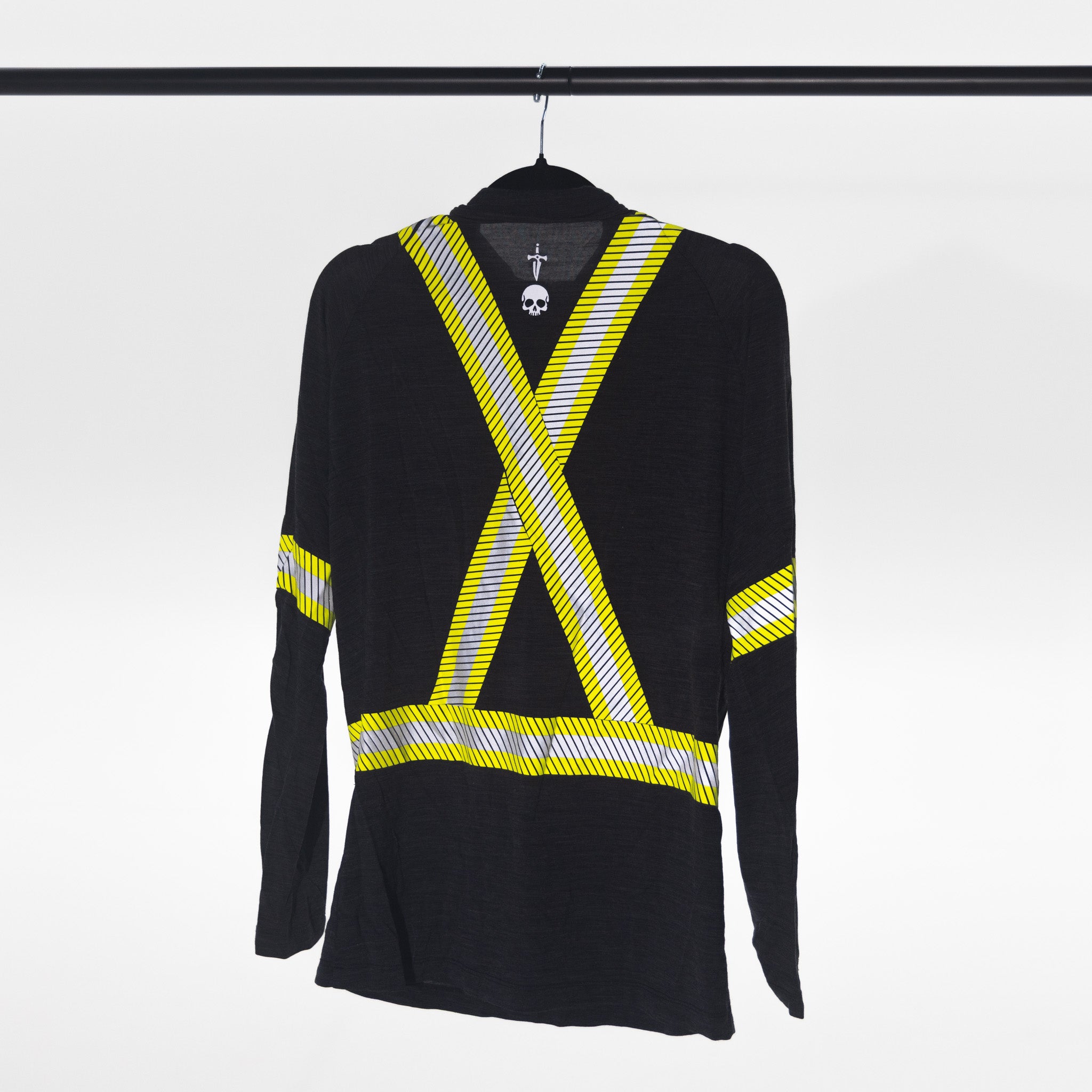 Men's Merino Hi Vis Half Zip Work Shirt